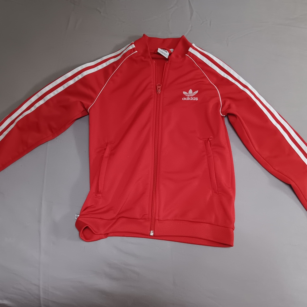 Adidas Red and White Track Jacket